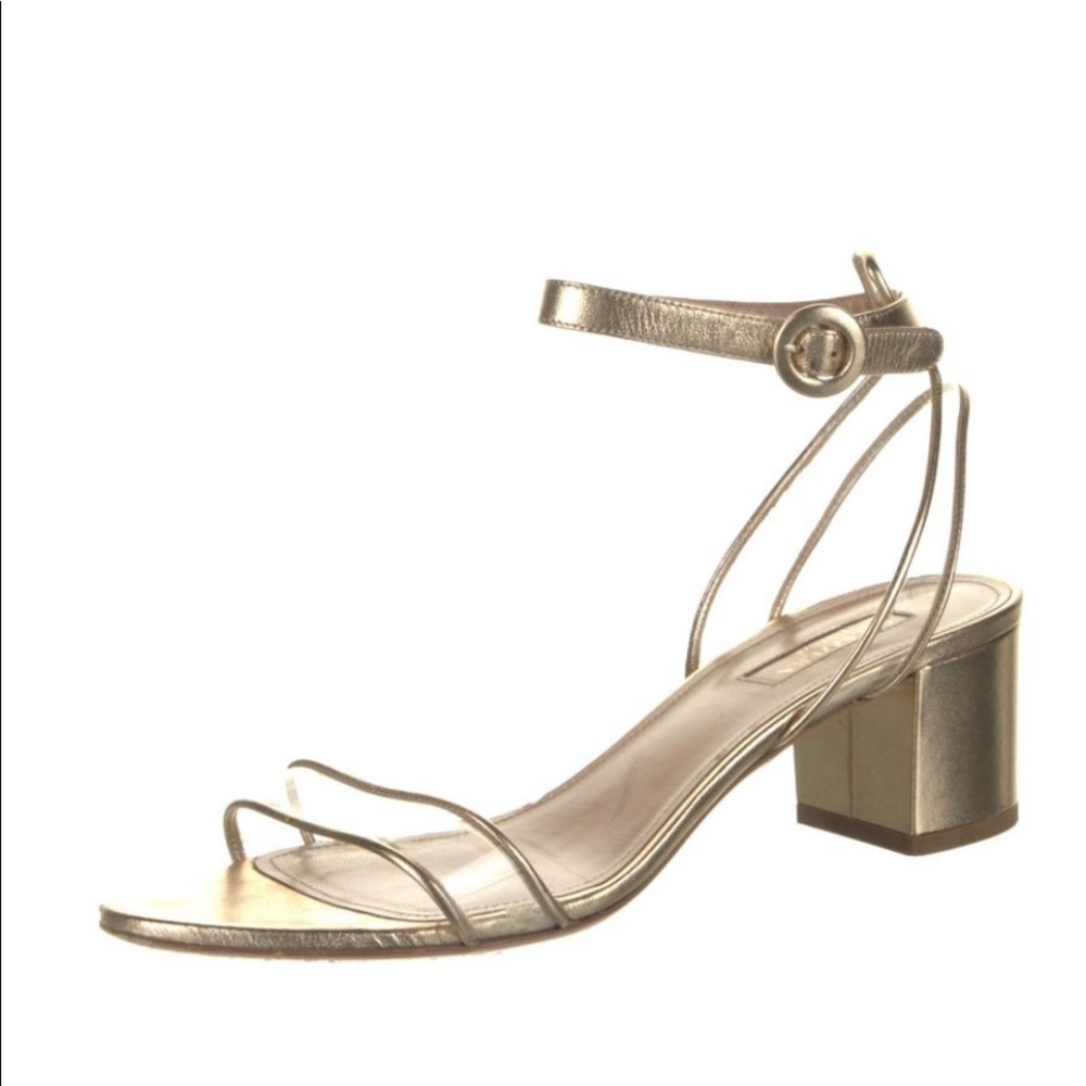 Aquazzura leather trim embellishment sandals